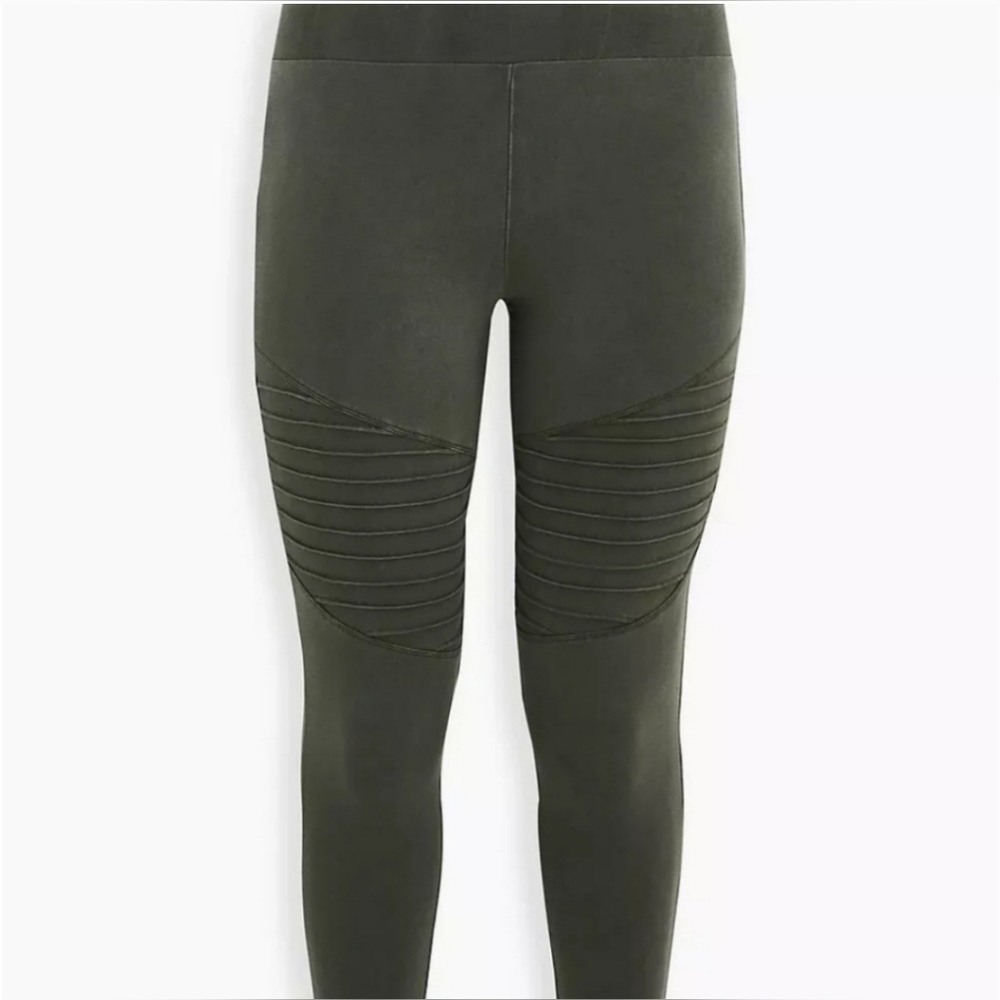 Torrid Size 1 "Washed Moto Legging"